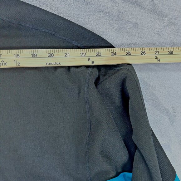 DKNY New York Sport Pullover Women's M White Blue Black - Half Zip Front Pocket - Picture 10 of 10